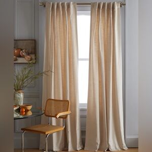 QUINCE  Luster Velvet Light Filtering Curtain‎ Champagne 1 Panel 48x108 0047